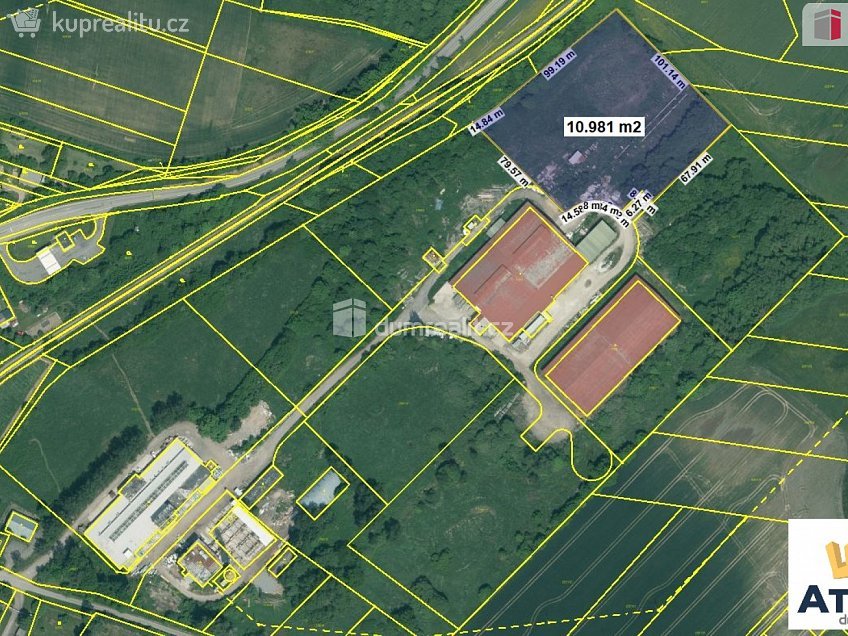 Prodej  stavebního pozemku 7331 m^2 Tírenská, Bavorov 