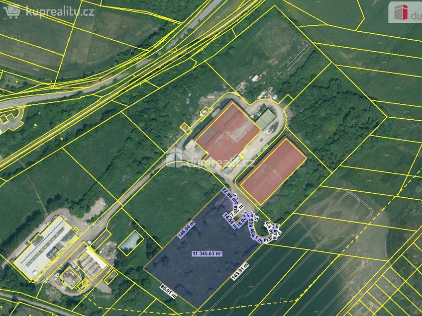 Prodej  stavebního pozemku 7331 m^2 Tírenská, Bavorov 