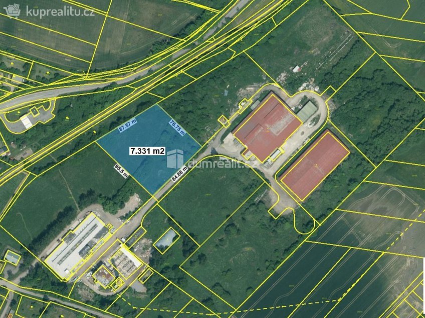 Prodej  stavebního pozemku 7331 m^2 Tírenská, Bavorov 