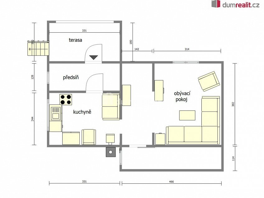 Prodej  chaty 35 m^2 Pod Kostelíčkem, Liběchov 