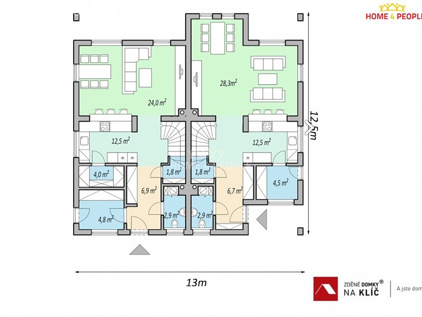 Prodej  domu na klíč 123 m^2 Tečovice, Tečovice 