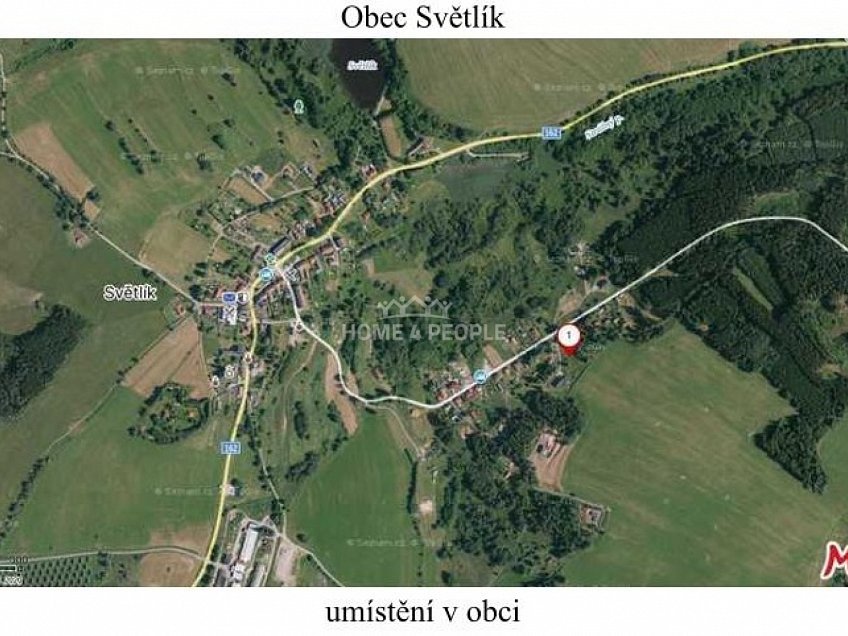 Prodej  stavebního pozemku 2620 m^2 Světlík, Světlík 