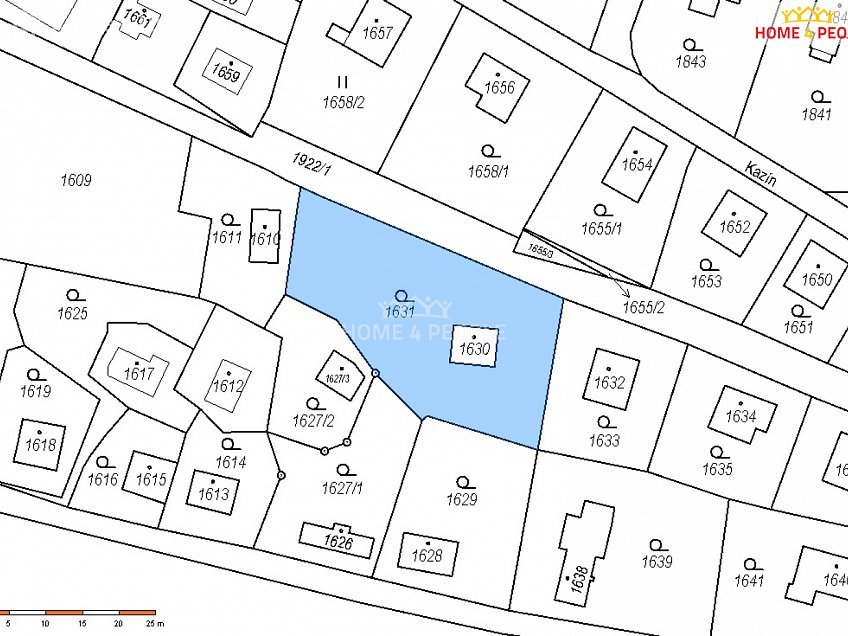 Prodej  zahrady 709 m^2 Praha-Lipence, Praha-Lipence 