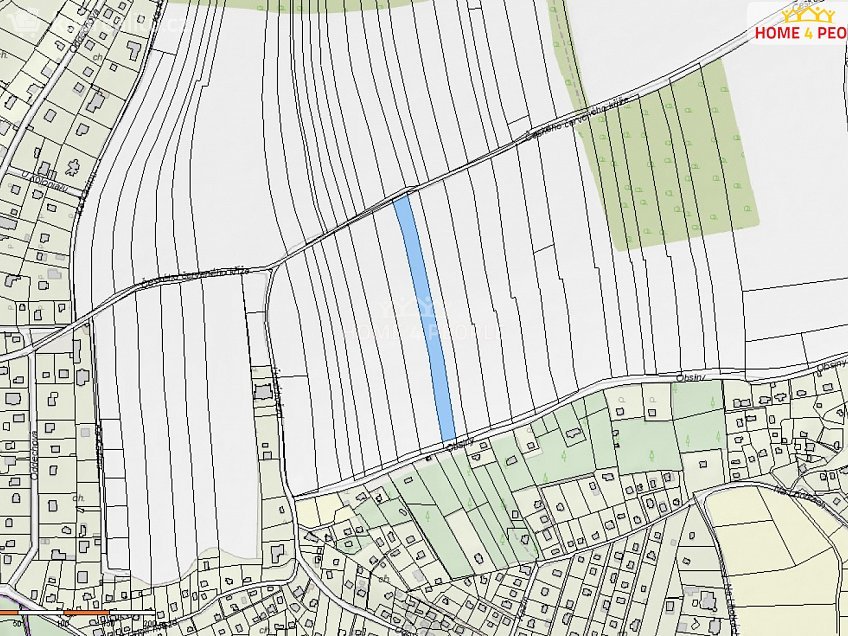 Prodej  pole 4252 m^2 Praha-Lipence, Praha-Lipence 