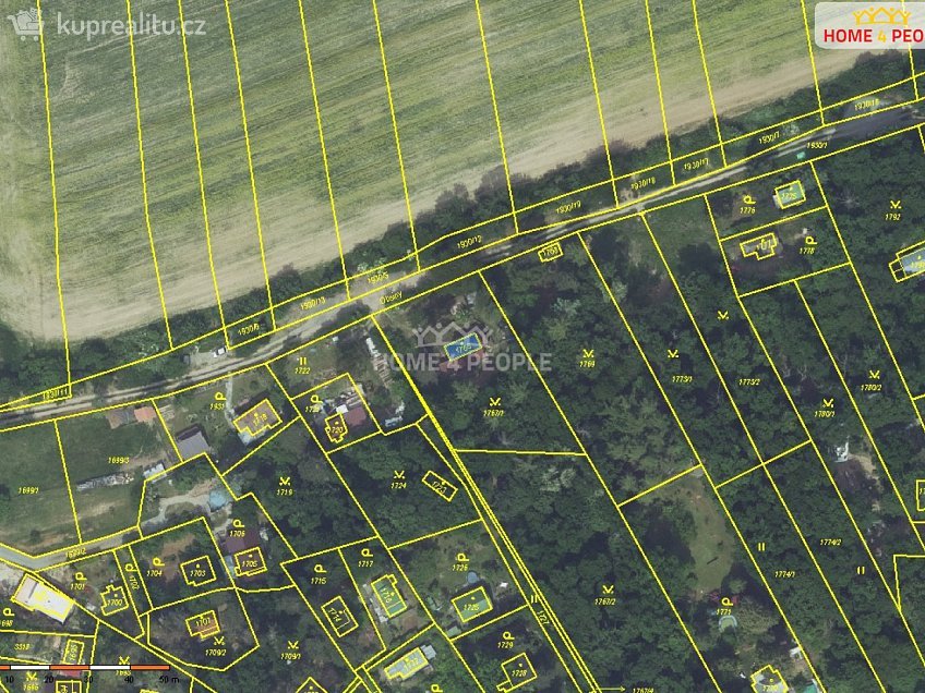 Prodej  pozemku 32 m^2 Praha-Lipence, Praha-Lipence 