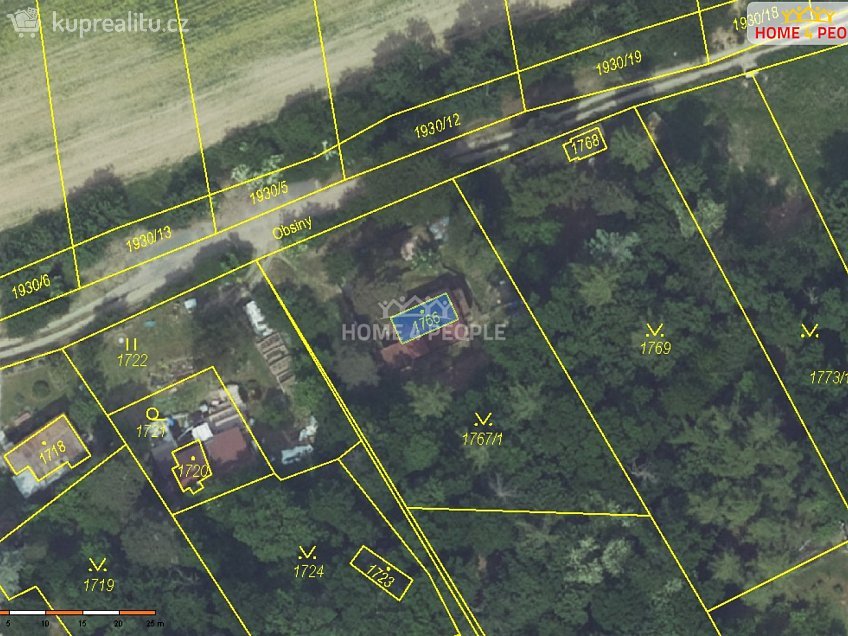 Prodej  pozemku 32 m^2 Praha-Lipence, Praha-Lipence 