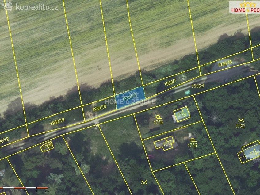 Prodej  zahrady 82 m^2 Praha-Lipence, Praha-Lipence 