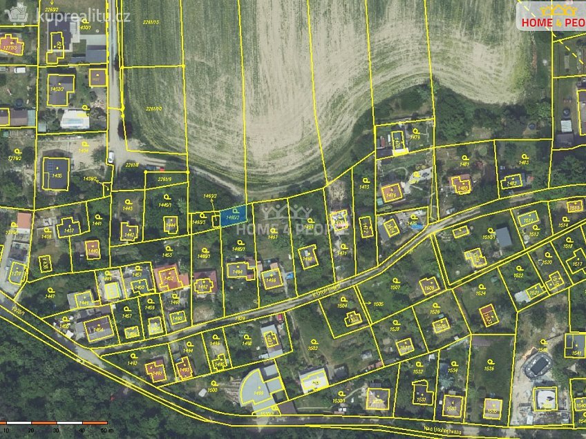 Prodej  zahrady 70 m^2 Praha-Lipence, Praha-Lipence 