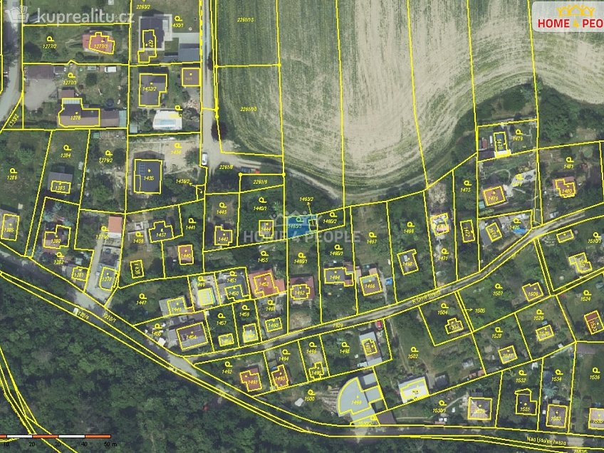 Prodej  zahrady 72 m^2 Praha-Lipence, Praha-Lipence 