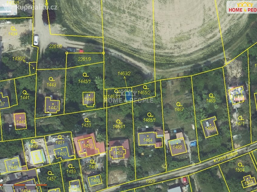 Prodej  pozemku 13 m^2 Praha-Lipence, Praha-Lipence 