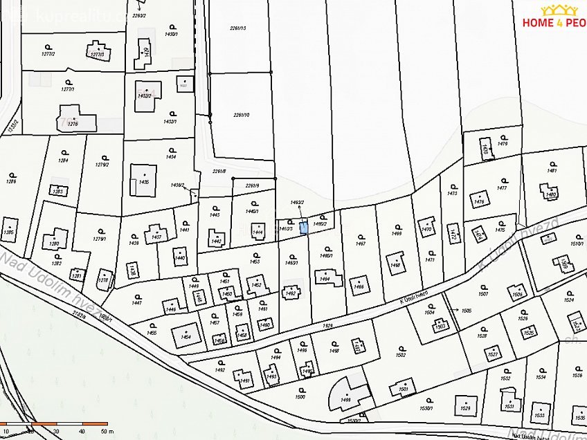 Prodej  pozemku 13 m^2 Praha-Lipence, Praha-Lipence 