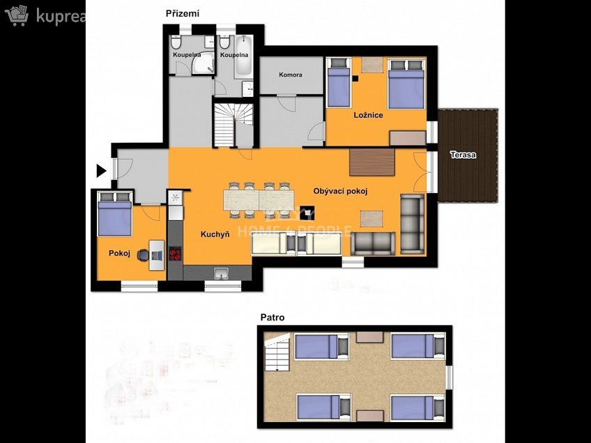 Prodej bytu 4+kk 135 m^2 Velké Karlovice, Velké Karlovice 