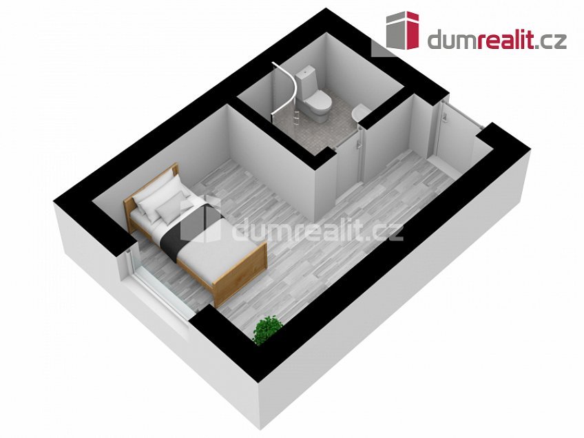 Pronájem bytu 1+kk 17 m^2 17. listopadu, Břeclav 