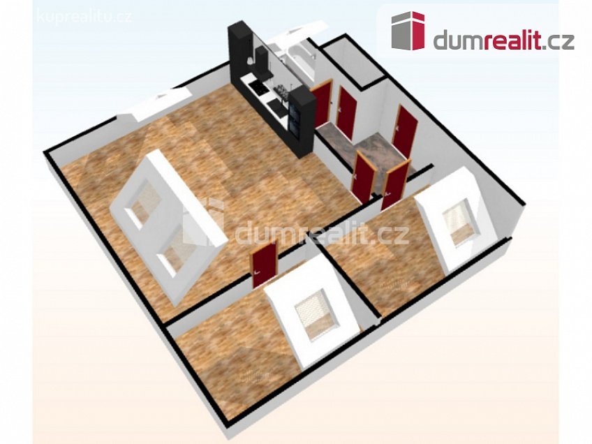 Pronájem bytu 3+kk 67 m^2 P. Bezruče, Neratovice 