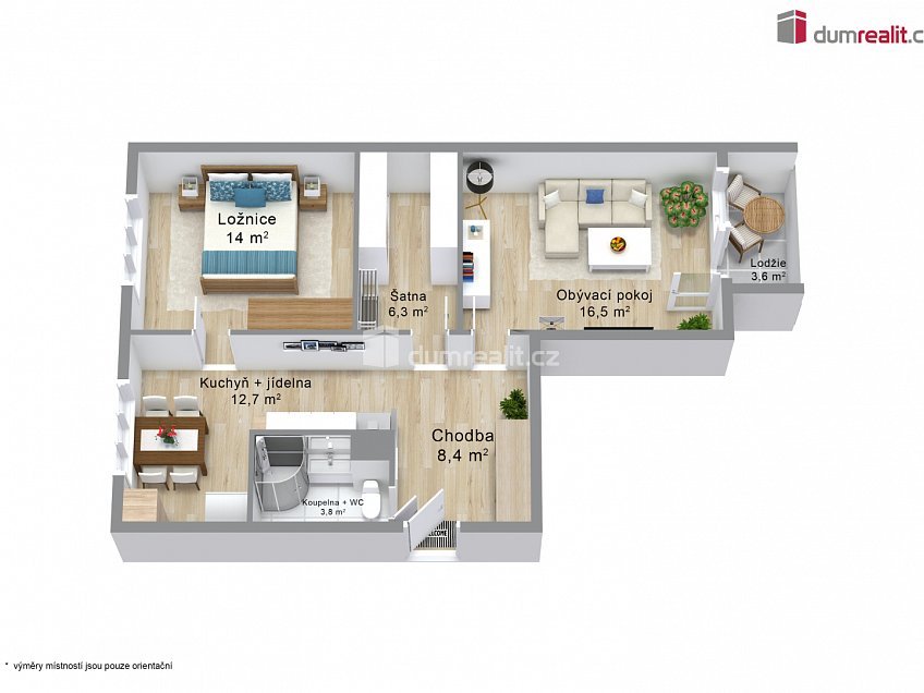 Prodej bytu 2+1 63 m^2 Závodu míru, Karlovy Vary 