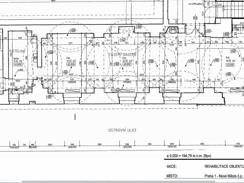 Pronájem  obchodních prostor 80 m^2 Voršilská, Praha 1 