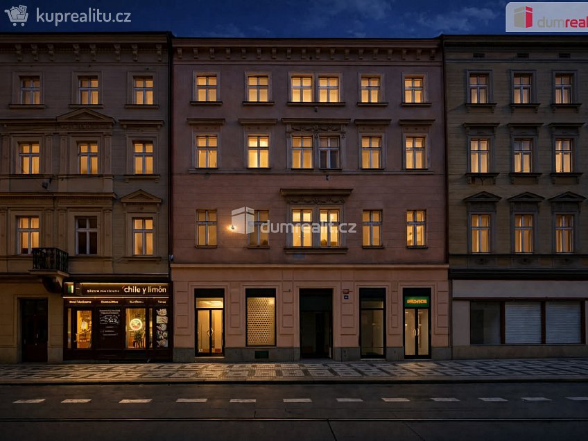 Pronájem  obchodních prostor 200 m^2 Lidická, Praha 5 