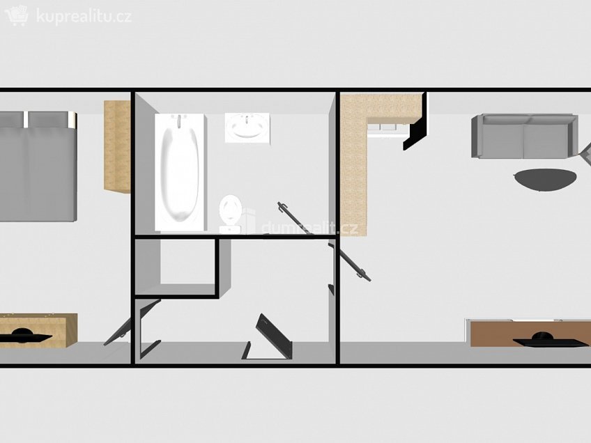 Pronájem bytu 2+kk 38 m^2 Slovácká, Břeclav 