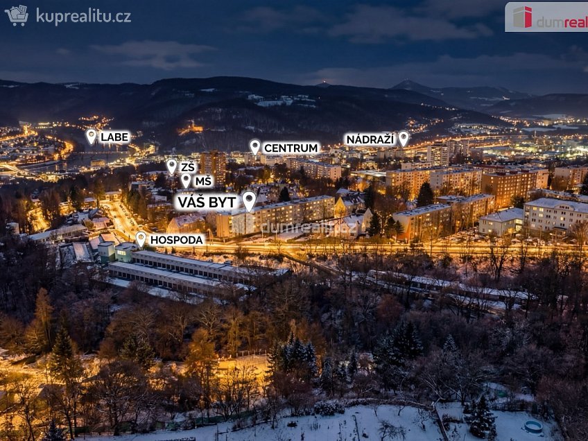 Prodej bytu 3+1 65 m^2 Ženíškova, Ústí nad Labem 