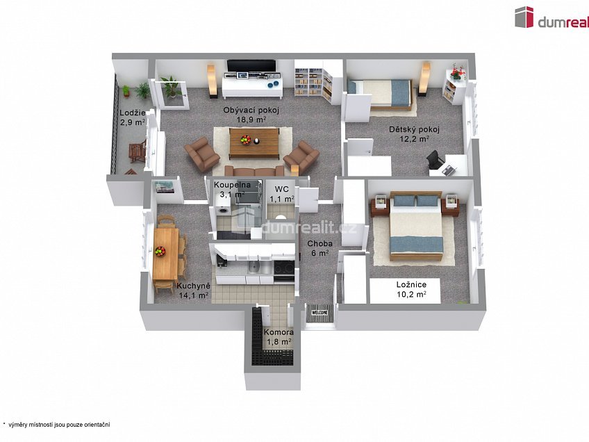 Prodej bytu 3+1 65 m^2 Ženíškova, Ústí nad Labem 