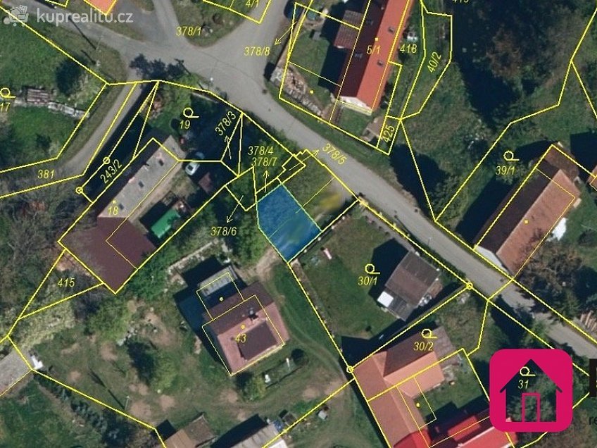 Prodej  pozemku 93 m^2 Herálec, Herálec 