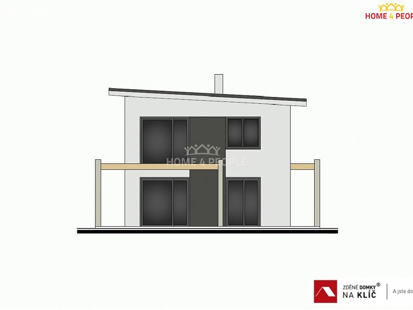 Prodej  domu na klíč 121 m^2 Pampelišková, Zlín 
