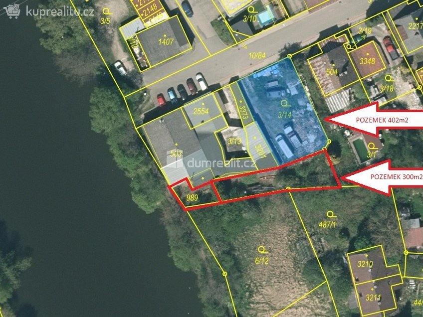 Prodej  stavebního pozemku 402 m^2 Táborská, Sezimovo Ústí 