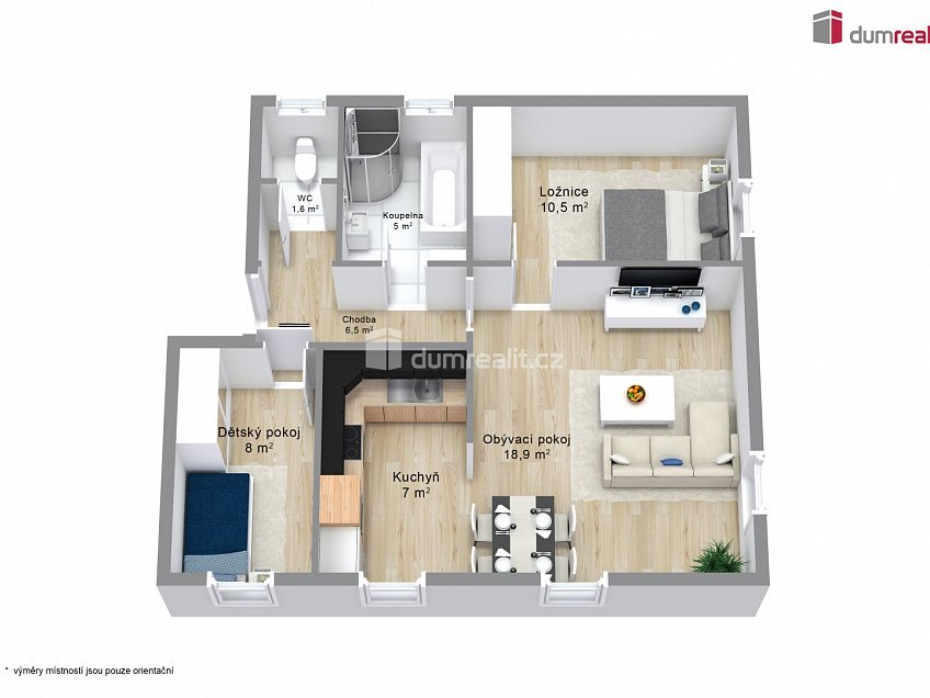 Prodej bytu 3+kk 66 m^2 Husova, Jáchymov 