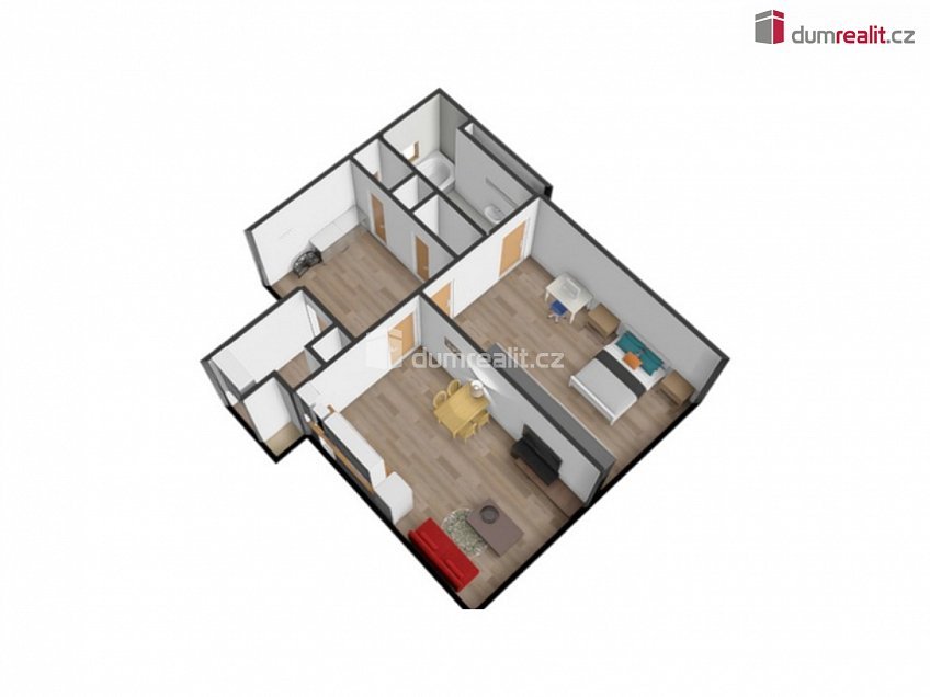 Pronájem bytu 2+kk 57 m^2 Mrštíkova, Praha 10 