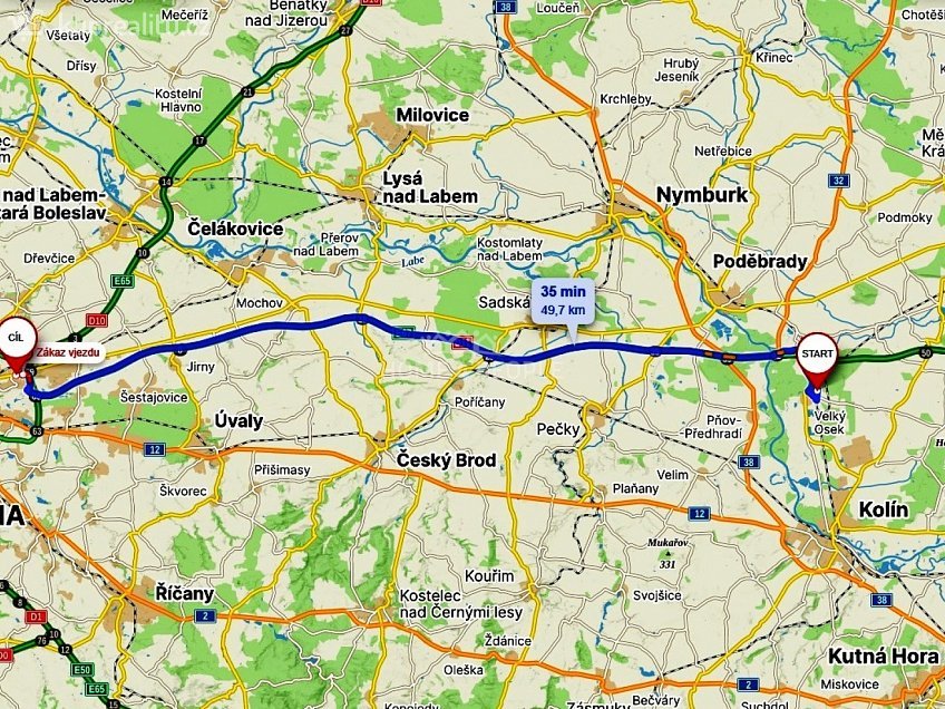 Pronájem bytu 2+kk 69 m^2 U hřiště, Velký Osek 