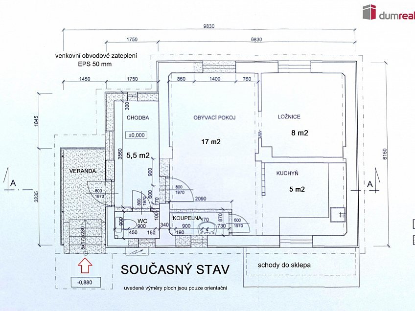Prodej  rodinného domu 40 m^2 Pod Březíčkem, Zruč nad Sázavou 