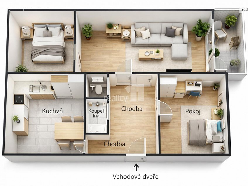 Prodej bytu 3+1 70 m^2 Brněnská, Česká Lípa 