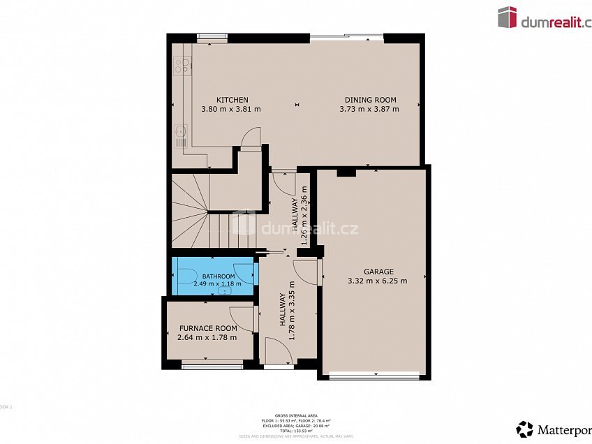 Pronájem  rodinného domu 136 m^2 Huštěnovice, Huštěnovice 
