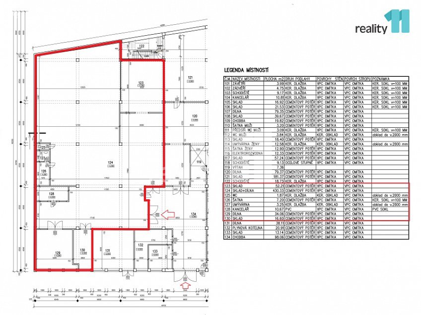 Pronájem  výrobních prostor 556 m^2 2. května, Napajedla 