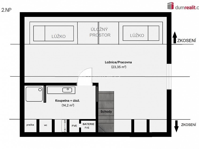 Prodej  rodinného domu 125 m^2 U háječku, Nučice 