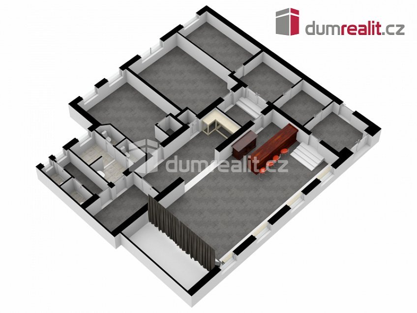 Pronájem  komerční reality 220 m^2 U Tří lvů, České Budějovice 