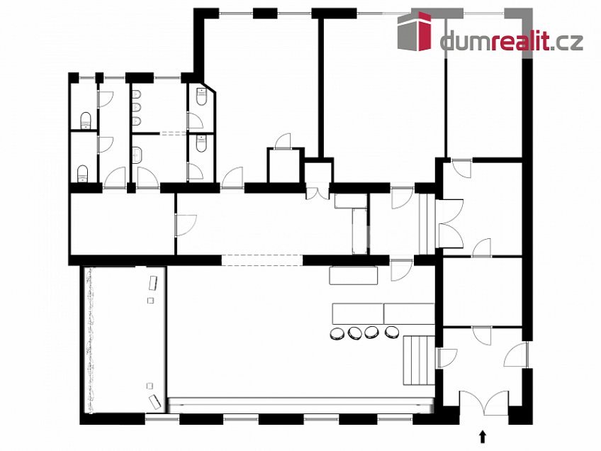 Pronájem  komerční reality 220 m^2 U Tří lvů, České Budějovice 