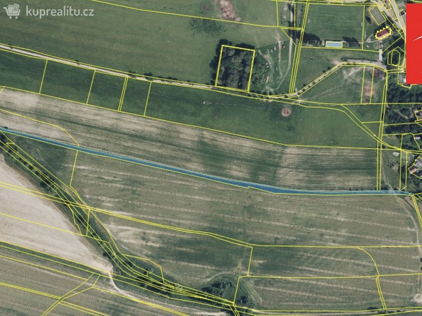 Prodej  pole 55372 m^2 Vítězná, Vítězná 