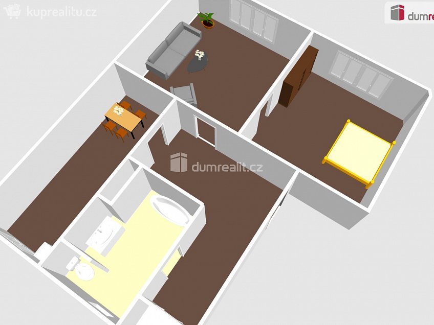Prodej bytu 2+1 56 m^2 Jáchymovská, Ostrov 
