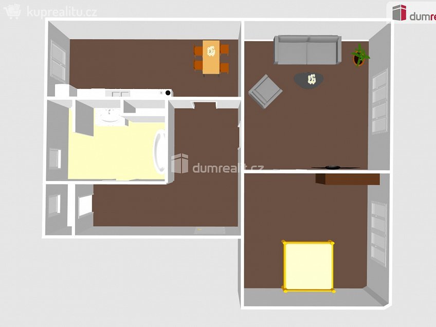 Prodej bytu 2+1 56 m^2 Jáchymovská, Ostrov 