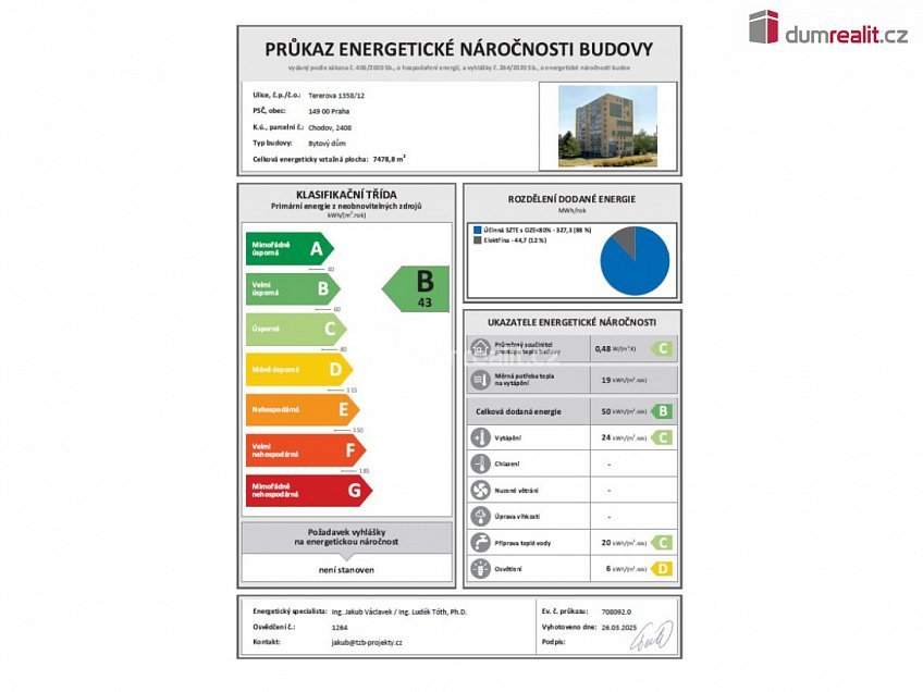 Prodej bytu 3+kk 82 m^2 Tererova, Praha 11 