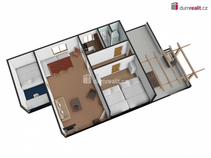 Prodej  chaty 60 m^2 Křečovice, Křečovice 