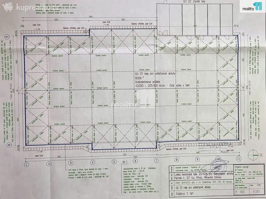 Prodej  skladu 1044 m^2 Jaroňkova, Ostrava 