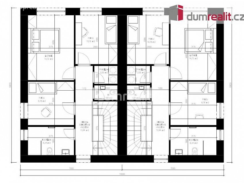 Prodej  domu na klíč 118 m^2 Pohanková, Zlín 