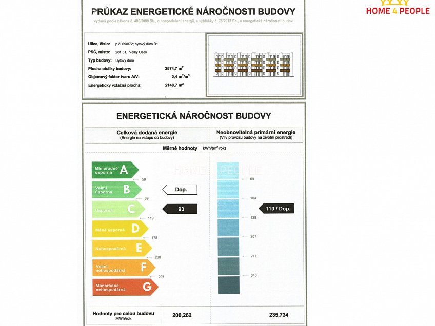 Pronájem bytu 2+kk 69 m^2 U hřiště, Velký Osek 