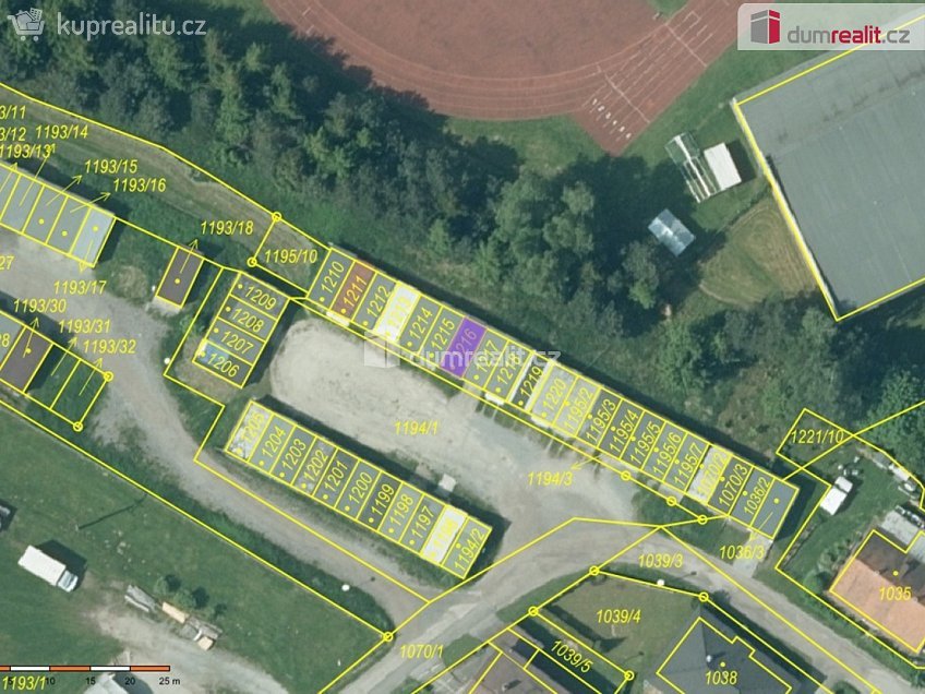 Prodej  garáže 22 m^2 SNP, Kaplice 