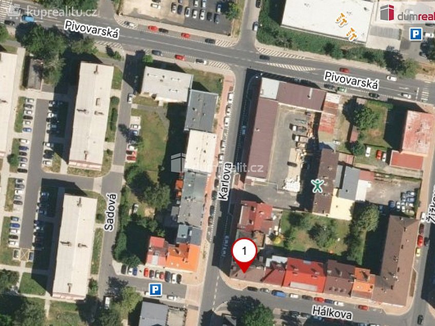 Pronájem bytu 2+1 52 m^2 Hálkova, Cheb 