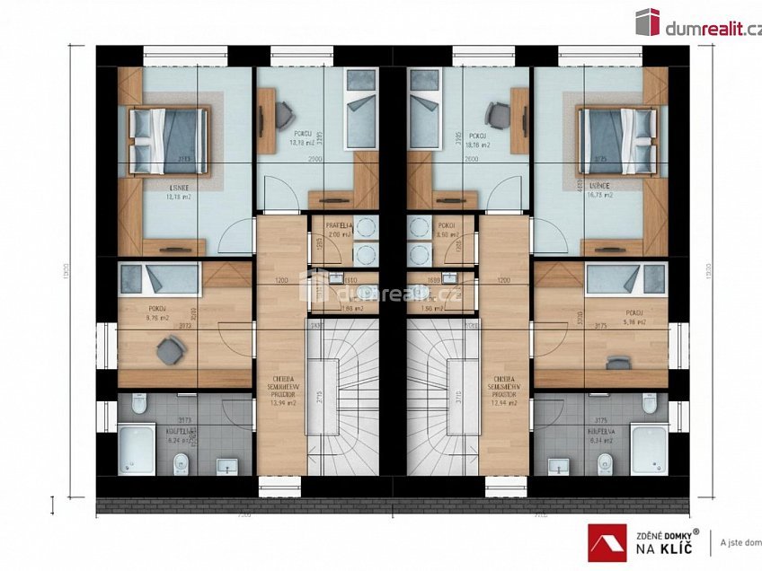 Prodej  domu na klíč 118 m^2 Nivy II, Zlín 