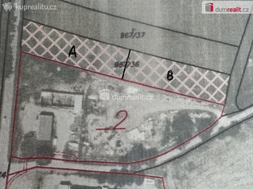 Prodej  stavebního pozemku 2261 m^2 Pražská, Vlachovo Březí 