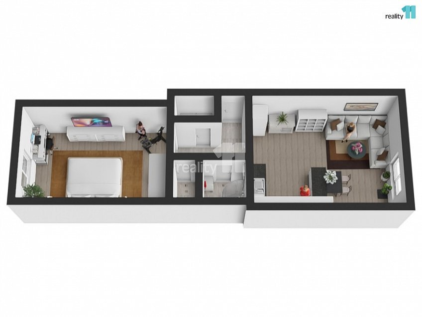 Pronájem bytu 2+kk 52 m^2 Radlická, Praha 5 